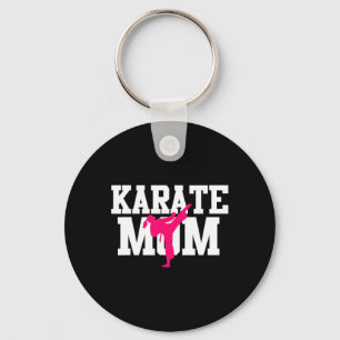 Karate Mom Mother's Day Martial Arts Kickboxing Ta Keychain