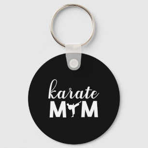 Karate Mom Son Graphic Cute  Keychain