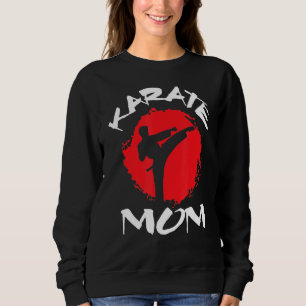 Karate Mom Vintage Martial Self And Defence Mother Sweatshirt