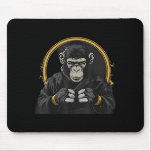 Karate Monkey Judo Taekwondo Kickboxing Mma Monkey Mouse Pad