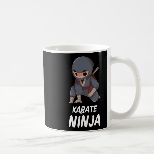 Karate Ninja Boy Funny Martial Arts Sports  Coffee Mug (Right)
