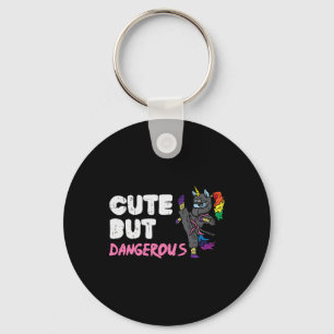 Karate Ninja Unicorn Cute Dangerous Martial Arts G Keychain