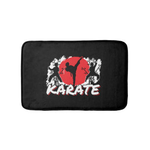 Karate Patriotic Japan Customizable Bath Mat