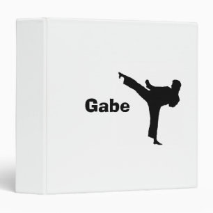 "Karate" Personalized 3-Ring Binder