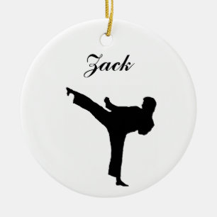 Karate Personalized Christmas Ornament
