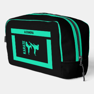 Karate Player Girl, Birthday Gift, Women Karate Dopp Kit