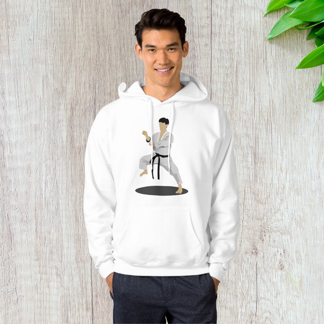Karate Pose Mens Sweat - shirt à capuche (Créateur téléchargé)