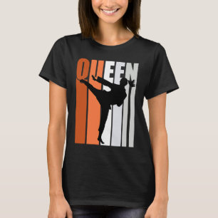 Karate Queen Orange Gray White Belt Practice Daugh T-Shirt