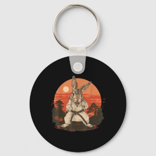Karate Rabbit Motif Taekwondo Jiu-Jitsu MMA Cute Keychain