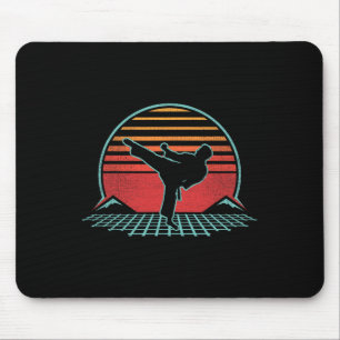Karate Retro 80s Style Mouse Pad