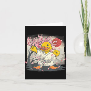 Karate Rubber Duck Motif Taekwondo Jiu-Jitsu MMA Card
