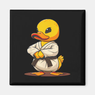 Karate Rubber Duck Motif Taekwondo Jiu-jitsu Mma K Magnet