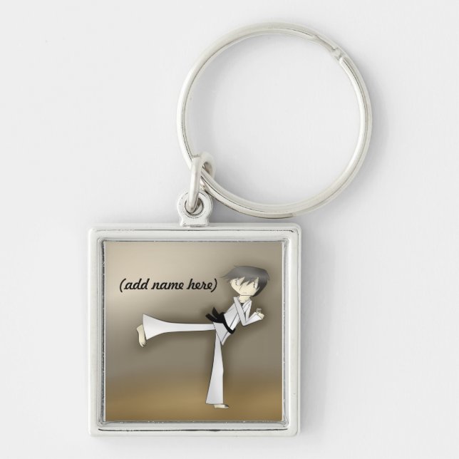 Karate Sensei Keychain (Front)