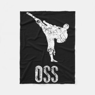 Karate Shirt1 Fleece Blanket