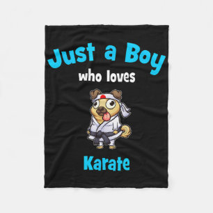 Karate Shirt For Boys Children's Karate Fleece Blanket