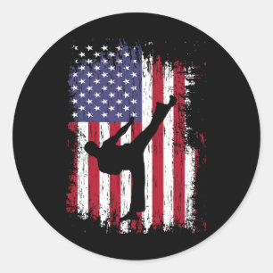 Karate Shirt - Funny Taekwondo  Classic Round Sticker