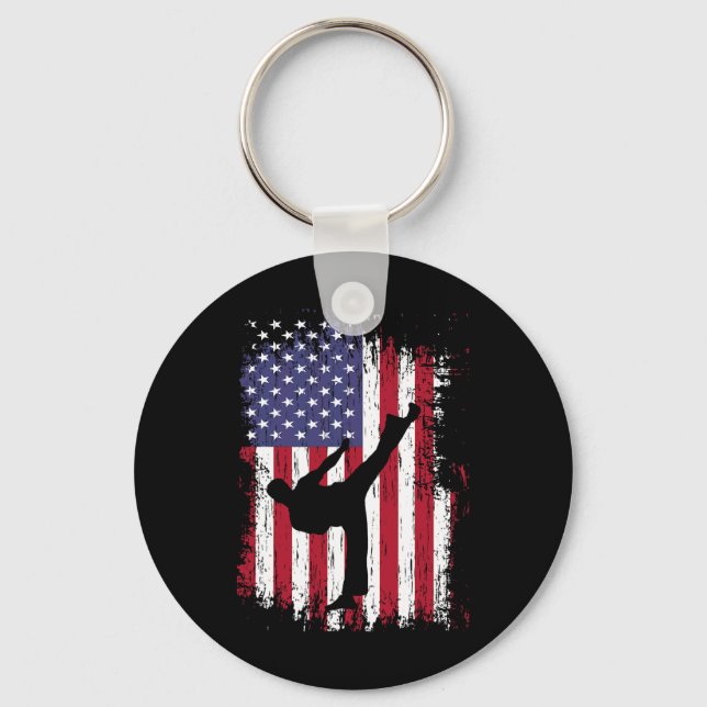 Karate Shirt - Funny Taekwondo  Keychain (Front)