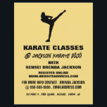 Karate Silhouette, Karate Class Advertising Flyer<br><div class="desc">Karate Silhouette,  Karate Class Advertising Flyers By The Business Card Store.</div>
