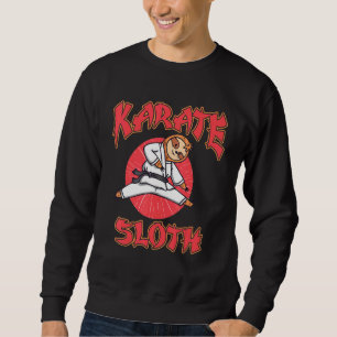 Karate Sloth Action Animal Koala Forest Jungle N Sweatshirt
