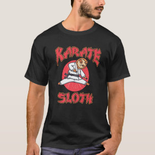 Karate Sloth Action Animal Koala Forest Jungle Na T-Shirt