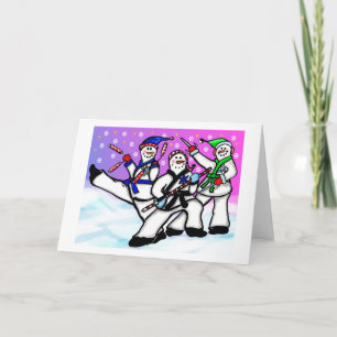 Karaté Snowmen avec carte d'armes