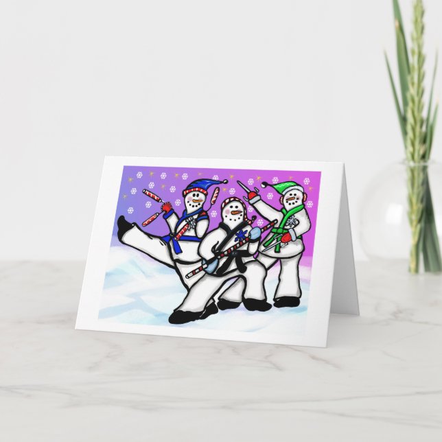 Karaté Snowmen avec carte d'armes (Devant)