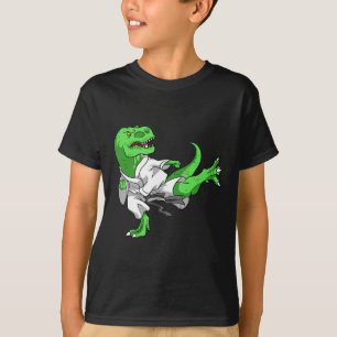 Karate T-rex Dino Student Dinosaur Teacher Karatek T-Shirt