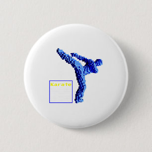 Karate T Shirt_1 2 Inch Round Button
