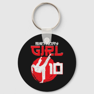 Karate Taekwondo 10 Years Old Birthday Martial Art Keychain