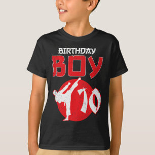 Karate Taekwondo 10 Years Old Birthday Martial Art T-Shirt