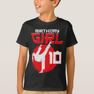 Karate Taekwondo 10 Years Old Birthday Martial Art T-Shirt