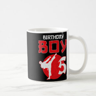 Karate Taekwondo 5 Years Old Birthday Martial Arts Coffee Mug