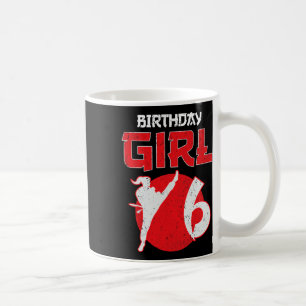 Karate Taekwondo 6 Years Old Birthday Martial Arts Coffee Mug