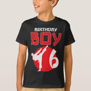 Karate Taekwondo 6 Years Old Birthday Martial Arts T-Shirt