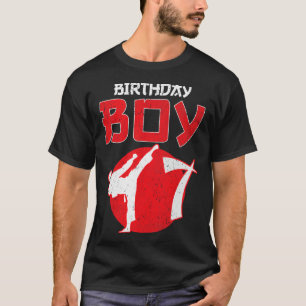 Karate Taekwondo 7 Years Old Birthday Martial Arts T-Shirt
