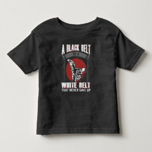 Karate Taekwondo Black Belt Martial Arts Fighter Toddler T-shirt