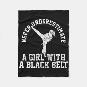 Karate Taekwondo Blackbelt Fleece Blanket
