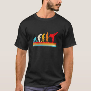 Karate Taekwondo Evolution Girl Kick Women Gift T-Shirt