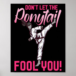 Karate Taekwondo Girls Gift Poster