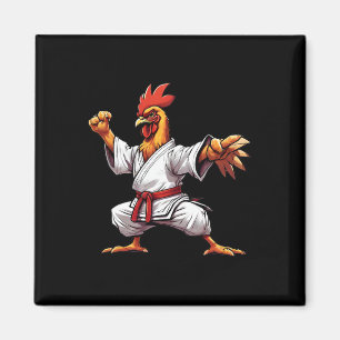 Karate Taekwondo Judo Kung Fu Chicken Rooster Gift Magnet