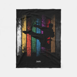 Karate Taekwondo Tkd Martial Arts Mens Boys Fleece Blanket