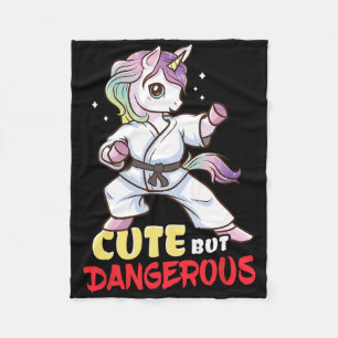 Karate Taekwondo Unicorn Gift  Fleece Blanket