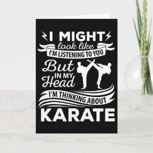 Karate Teacher Karateka Student Martial Arts Lover Card