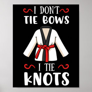 Karate Teacher Karateka Student Martial Arts Red B Poster