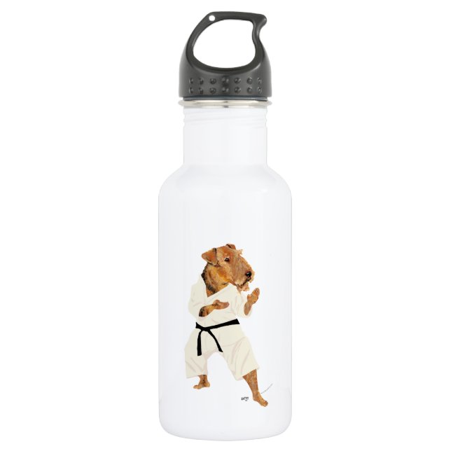 Karate Terrier 532 Ml Water Bottle (Front)