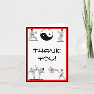 Karate Thank You Note Card