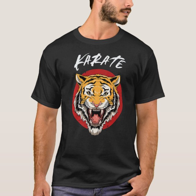 Karate Tiger Head T-Shirt (Front)