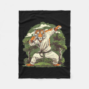Karate Tiger Nature Jiu-Jitsu Mma Taekwondo Tiger Fleece Blanket