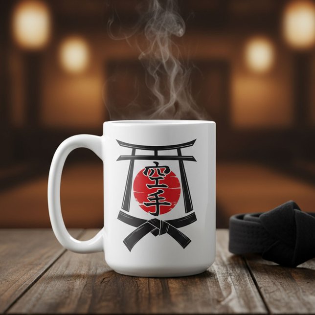 Karate - Torii gate, Sun and Kanji  Coffee Mug (Creator Uploaded)