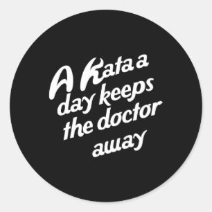 Karate . Traditional Shotokan Karate Dojo Classic Round Sticker